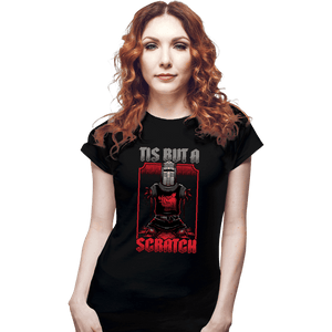 Secret_Shirts Fitted Shirts, Woman / Small / Black Black Knight Quote