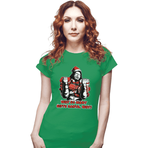 Shirts Fitted Shirts, Woman / Small / Irish Green Why Santa Why