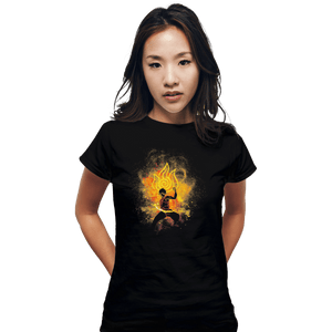 Shirts Fitted Shirts, Woman / Small / Black Zuko Art