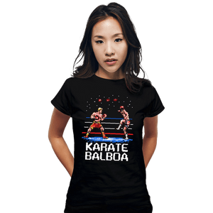 Secret_Shirts Fitted Shirts, Woman / Small / Black Karate Balboa