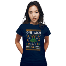 Load image into Gallery viewer, Shirts Fitted Shirts, Woman / Small / Navy A Very Shenron Christmas
