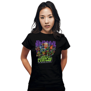 Secret_Shirts Fitted Shirts, Woman / Small / Black TMNT Vs NYC Villains