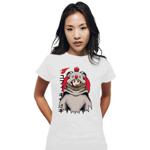 Shirts Fitted Shirts, Woman / Small / White Yuffie Moogle Cape