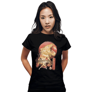 Shirts Fitted Shirts, Woman / Small / Black Yellow Ranger Ukiyoe