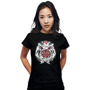 Shirts Fitted Shirts, Woman / Small / Black Forest Spirit Protector