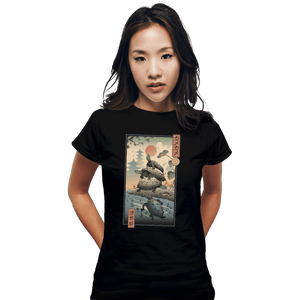 Shirts Fitted Shirts, Woman / Small / Black Kame Kame Ukiyo-e