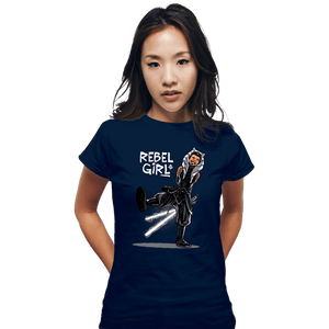 Secret_Shirts Fitted Shirts, Woman / Small / Navy Rebel Girl