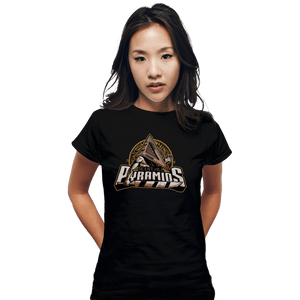 Daily_Deal_Shirts Fitted Shirts, Woman / Small / Black Silent Hill Pyramids