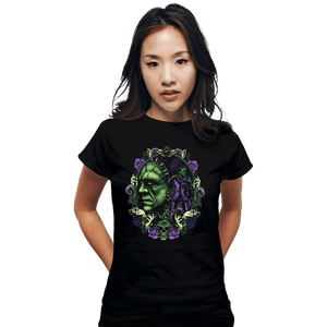 Daily_Deal_Shirts Fitted Shirts, Woman / Small / Black The Lonely Monster