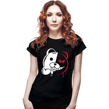 Load image into Gallery viewer, Shirts Fitted Shirts, Woman / Small / Black Kuma Despair
