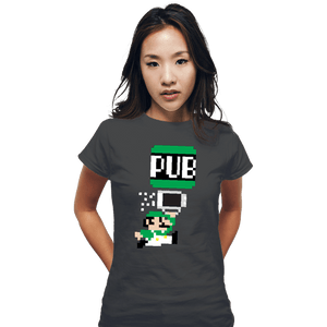 Shirts Fitted Shirts, Woman / Small / Charcoal To The Pub Luigi