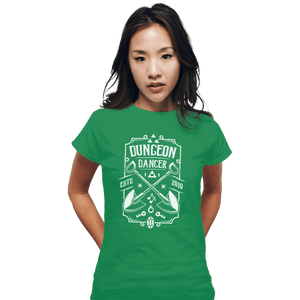 Shirts Fitted Shirts, Woman / Small / Irish Green Dungeon Dancer