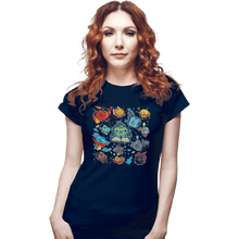 Load image into Gallery viewer, Shirts Fitted Shirts, Woman / Small / Navy DiceWorld

