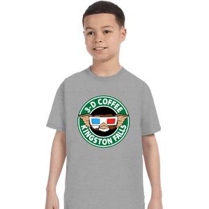 Secret_Shirts T-Shirts, Youth / XS / Sports Grey Kingston Falls 3D Coffee