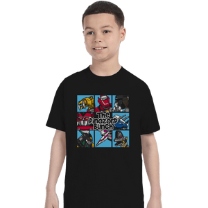 Shirts T-Shirts, Youth / Small / Black The Dinozord Bunch