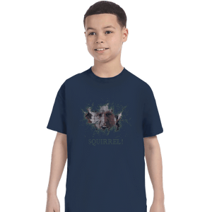 Shirts T-Shirts, Youth / XL / Navy Squirrel