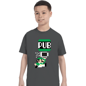 Shirts T-Shirts, Youth / XS / Charcoal To The Pub Luigi