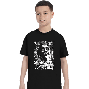 Daily_Deal_Shirts T-Shirts, Youth / XS / Black Beetlejuice Splatter