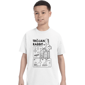 Secret_Shirts T-Shirts, Youth / XS / White The Trojan Rabbit