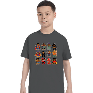 Daily_Deal_Shirts T-Shirts, Youth / XS / Charcoal Gingerbread Heroes and Villains