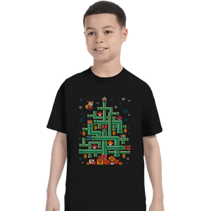 Secret_Shirts T-Shirts, Youth / XS / Black It's A Tree, Mario!