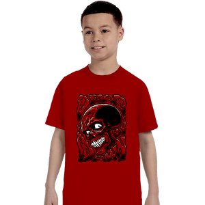 Daily_Deal_Shirts T-Shirts, Youth / XS / Red Dead By Dawn Skull