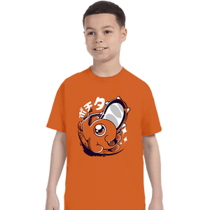 Secret_Shirts T-Shirts, Youth / XS / Orange Chainsaw Cute