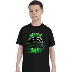 Daily_Deal_Shirts T-Shirts, Youth / XS / Black Kiss Me