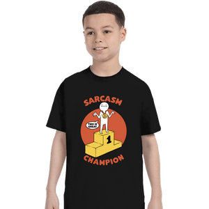 Secret_Shirts T-Shirts, Youth / XS / Black Sarcasm Champion