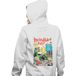 Shirts Zippered Hoodies, Unisex / Small / White The Incredible 4