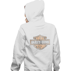 Shirts Zippered Hoodies, Unisex / Small / White Total Psycho