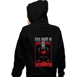 Secret_Shirts Zippered Hoodies, Unisex / Small / Black Black Knight Quote