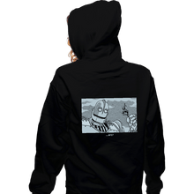 Load image into Gallery viewer, Secret_Shirts Zippered Hoodies, Unisex / Small / Black Giant Art
