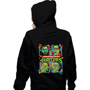 Secret_Shirts Zippered Hoodies, Unisex / Small / Black Thespian Mutant Nicolas Cage Turtles