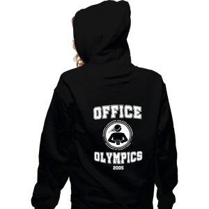 Secret_Shirts Zippered Hoodies, Unisex / Small / Black Office Olympics 2005