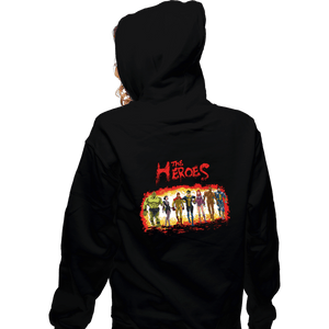 Secret_Shirts Zippered Hoodies, Unisex / Small / Black The Heroes!