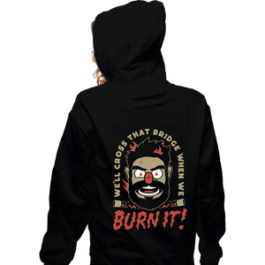 Secret_Shirts Zippered Hoodies, Unisex / Small / Black Burn-it Billy