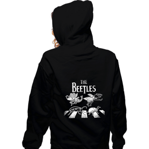 Secret_Shirts Zippered Hoodies, Unisex / Small / Black The Real Beetles