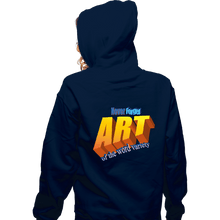 Load image into Gallery viewer, Secret_Shirts Zippered Hoodies, Unisex / Small / Navy Word Art
