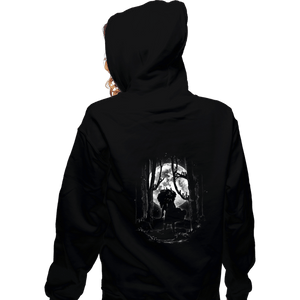 Shirts Zippered Hoodies, Unisex / Small / Black Moonlight Princess