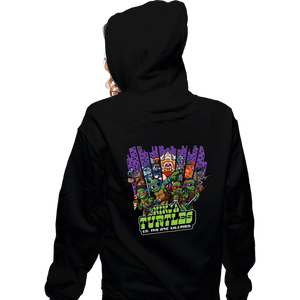 Secret_Shirts Zippered Hoodies, Unisex / Small / Black TMNT Vs NYC Villains