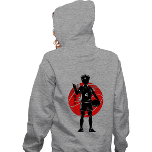 Shirts Zippered Hoodies, Unisex / Small / Sports Grey Crimson Yu Nishinoya