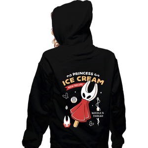 Secret_Shirts Zippered Hoodies, Unisex / Small / Black Princess Ice Cream