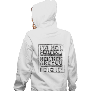 Shirts Zippered Hoodies, Unisex / Small / White Not Perfect