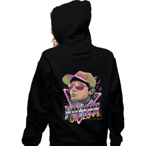 Shirts Zippered Hoodies, Unisex / Small / Black Power of Love