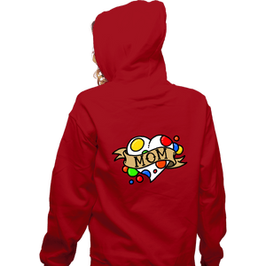 Secret_Shirts Zippered Hoodies, Unisex / Small / Red Mom