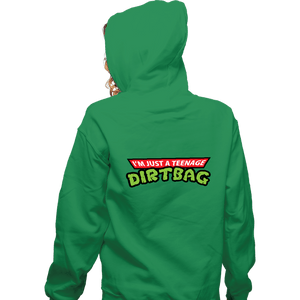 Secret_Shirts Zippered Hoodies, Unisex / Small / Irish Green Teenage Dirtbag