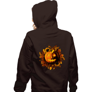 Secret_Shirts Zippered Hoodies, Unisex / Small / Dark Chocolate Lust For Halloween