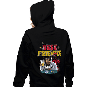 Secret_Shirts Zippered Hoodies, Unisex / Small / Black Best Friends!