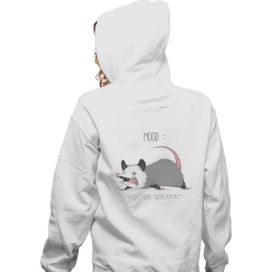 Secret_Shirts Zippered Hoodies, Unisex / Small / White Mood Possum Secret Sale